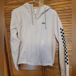 Vans Light Hooded Jacket Windbreaker Size Small Womans